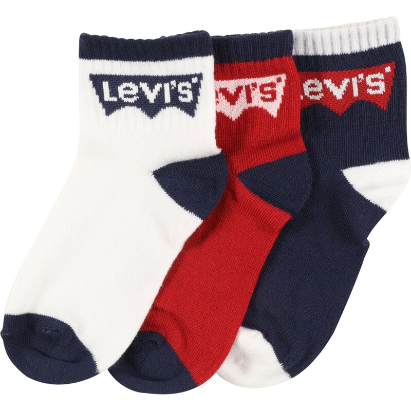 Levis Kids Ponožky noční modrá / světle růžová / červená / bílá