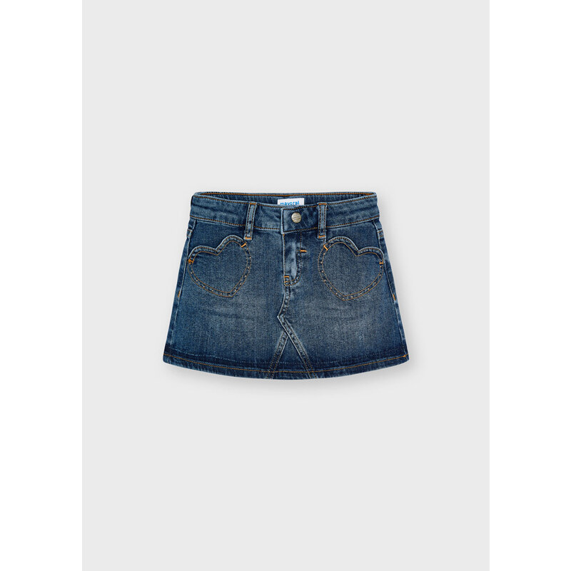 Mayoral Denim skirt for girl, Medium Jeans