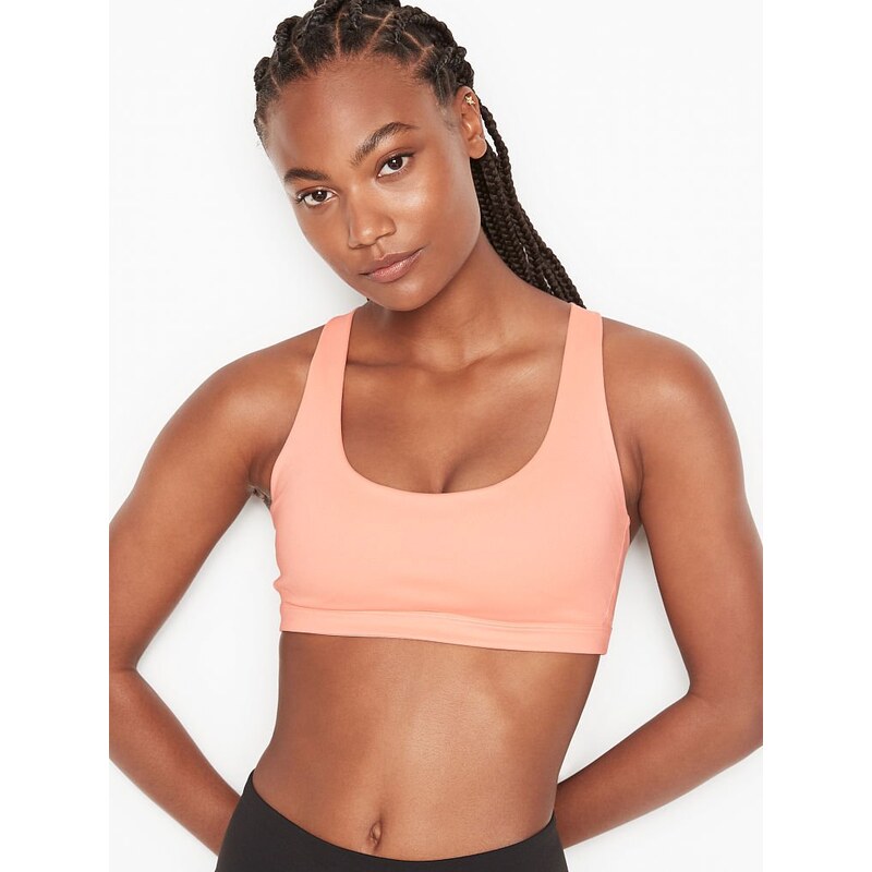 Victoria's Secret Sportovní podprsenka Flow On Point Strappy Back Bra Apricot Frost