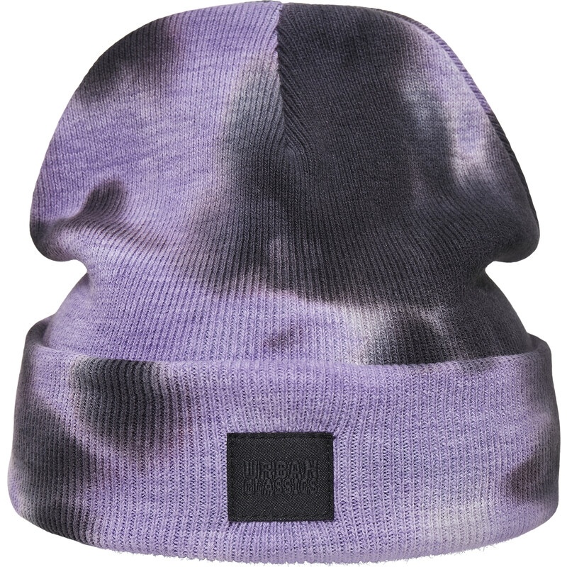 Urban Classics Accessoires Čepice Dye Beanie - fialová/tmavě šedá