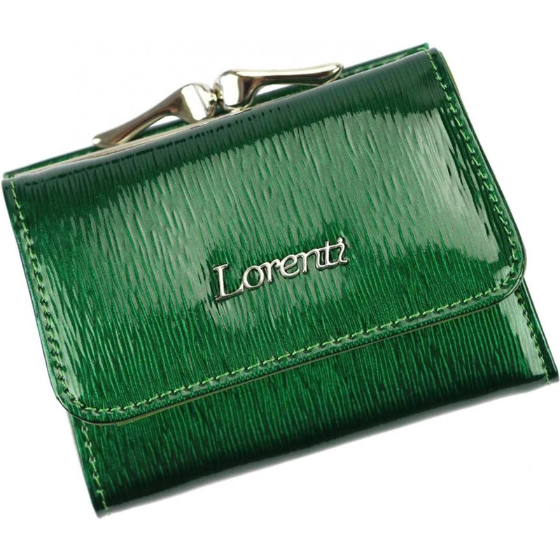 Kožená zelená malá dámská peněženka RFID v krabičce Lorenti - GLAMI.cz