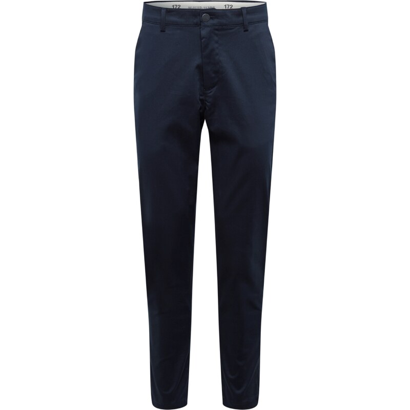 SELECTED Chino kalhoty Repton námořnická modř / offwhite