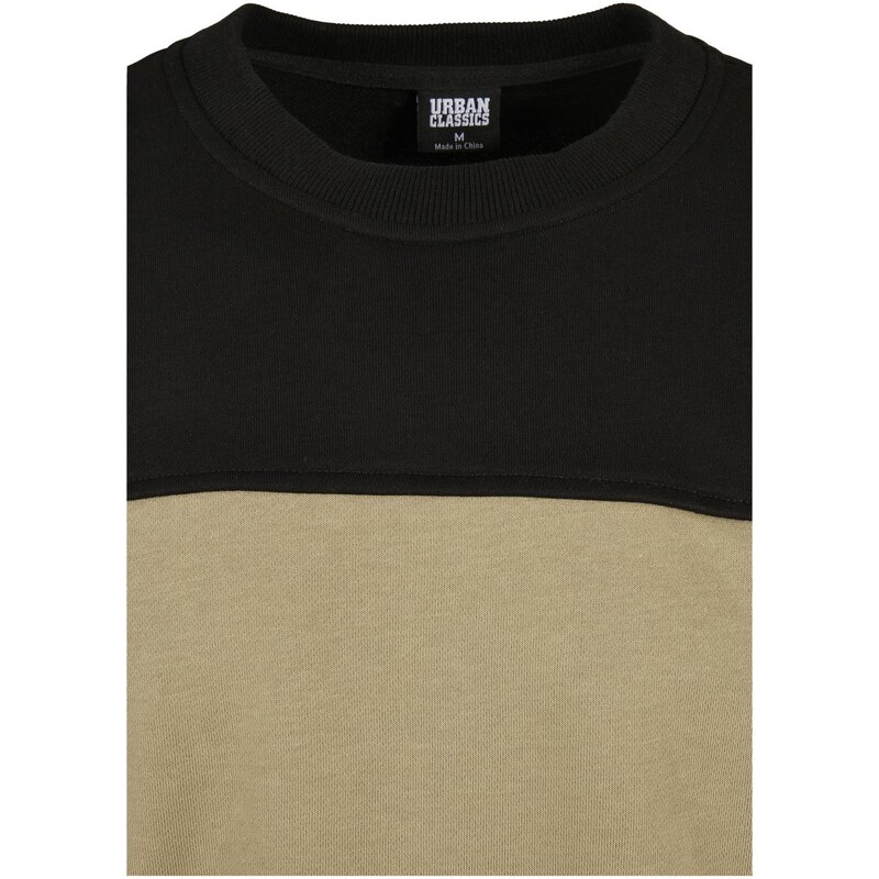 UC Men Horní blok Crewneck khaki/černý