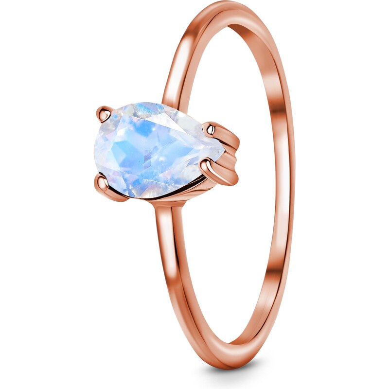 Royal Exklusive Royal Fashion prsten 14k zlato Vermeil GU-DR8705R-ROSEGOLD-MOONSTONE