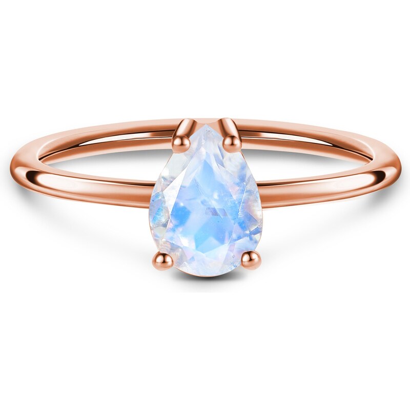 Royal Exklusive Royal Fashion prsten 14k zlato Vermeil GU-DR8705R-ROSEGOLD-MOONSTONE