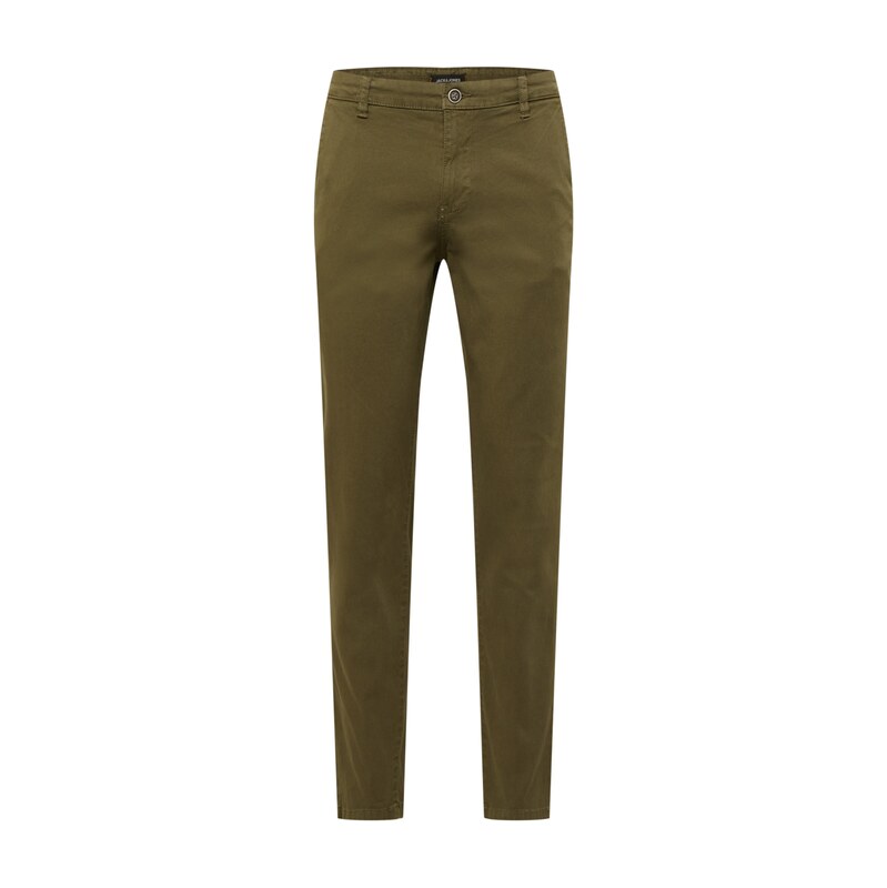 JACK & JONES Chino kalhoty JJIMarco JJFred olivová