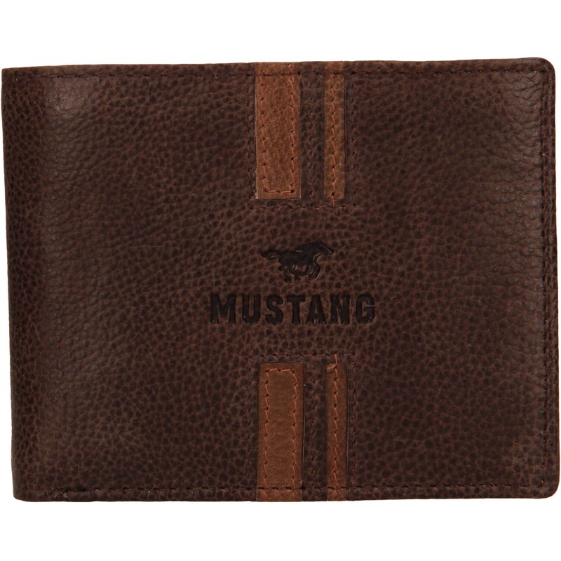 Pánská kožená peněženka Mustang Loyd - hnědá