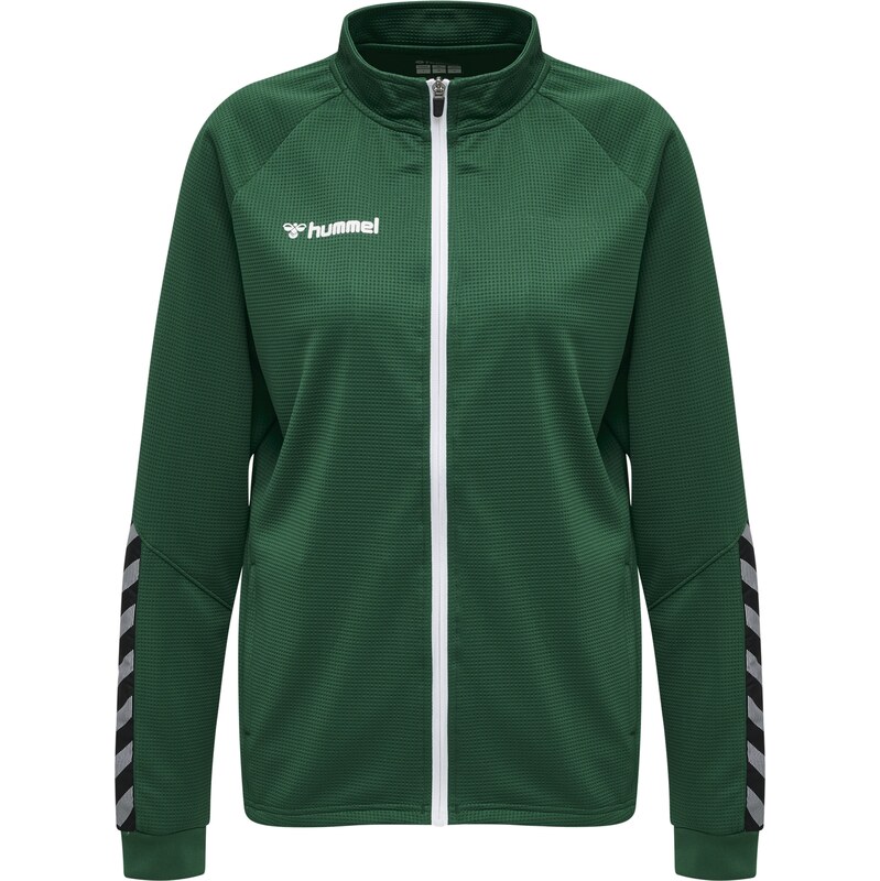 Hummel Sportovní bunda Authentic tmavě zelená / černá / bílá