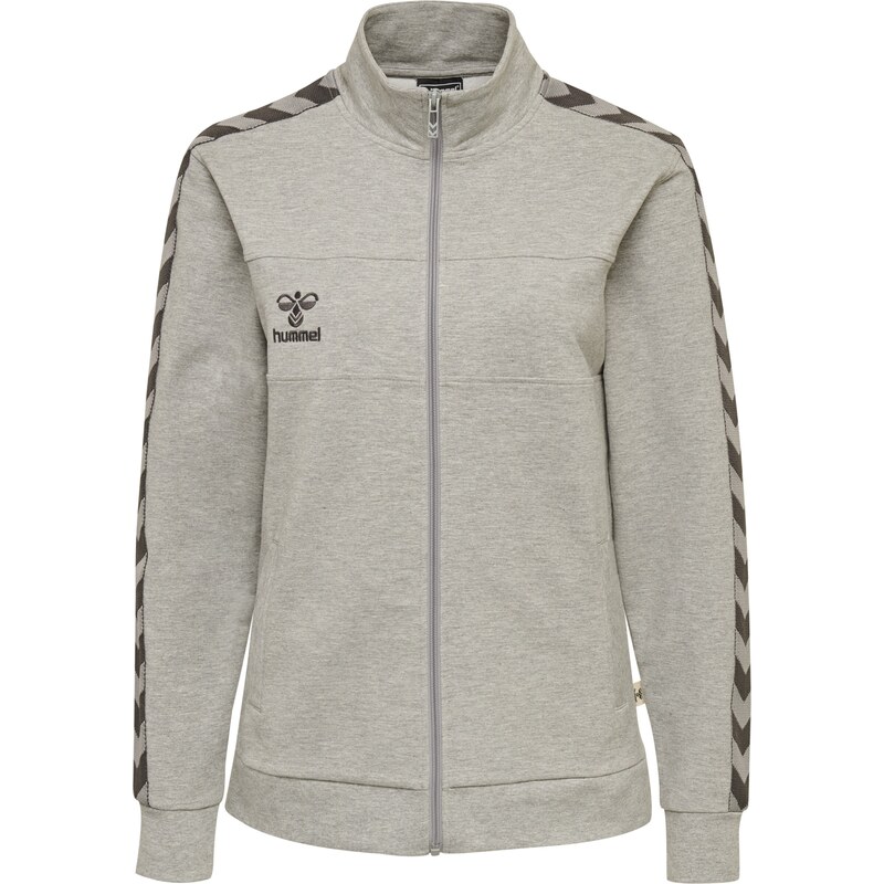 Hummel Sportovní bunda Move Classic šedý melír / černá