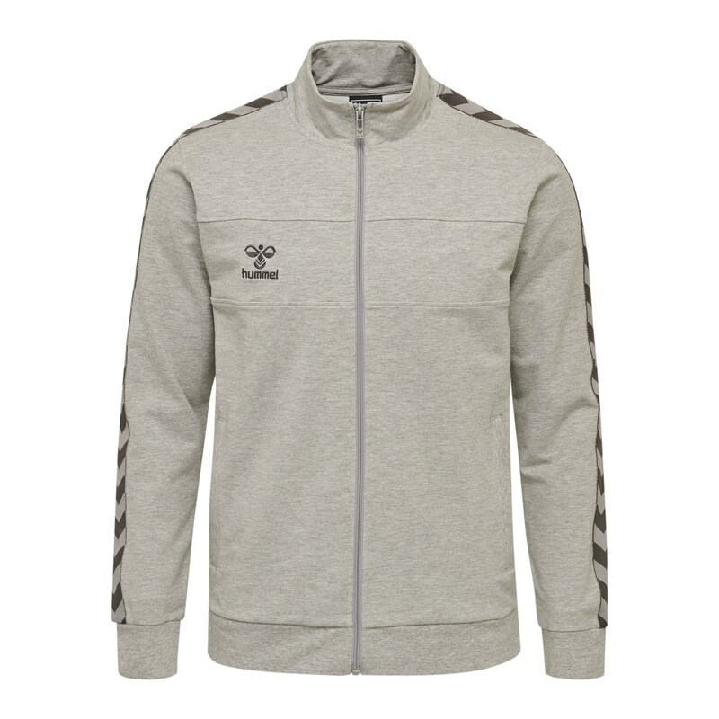 Hummel Sportovní mikina Move režná / šedý melír / černá