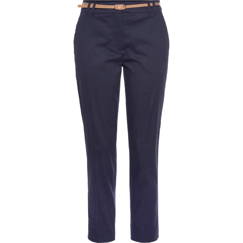 VIVANCE Chino kalhoty marine modrá