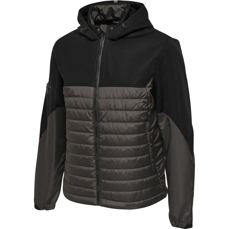Hummel Sportovní bunda tmavě šedá / černá