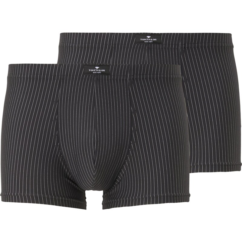 TOM TAILOR Boxerky černá / bílá