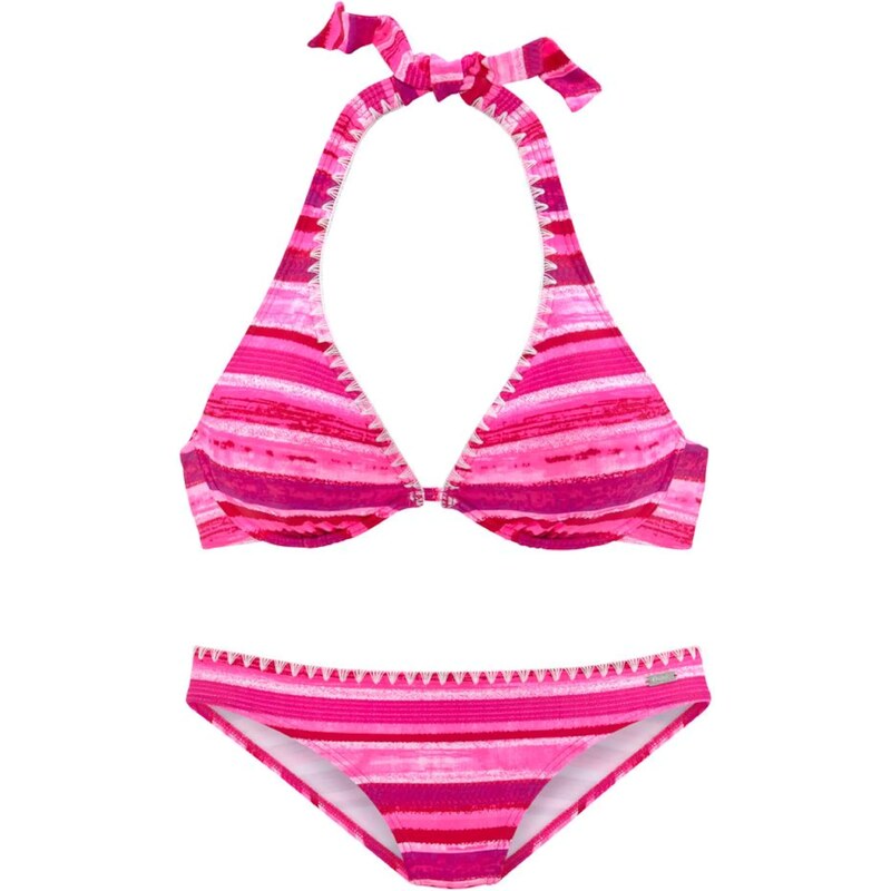 BUFFALO Bikiny pink / bílá 92364928