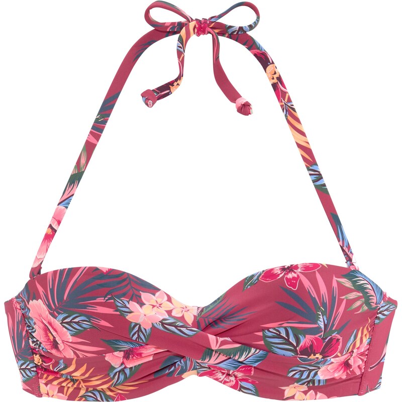 s.Oliver Horní díl plavek modrá / tmavě zelená / pink 98139978