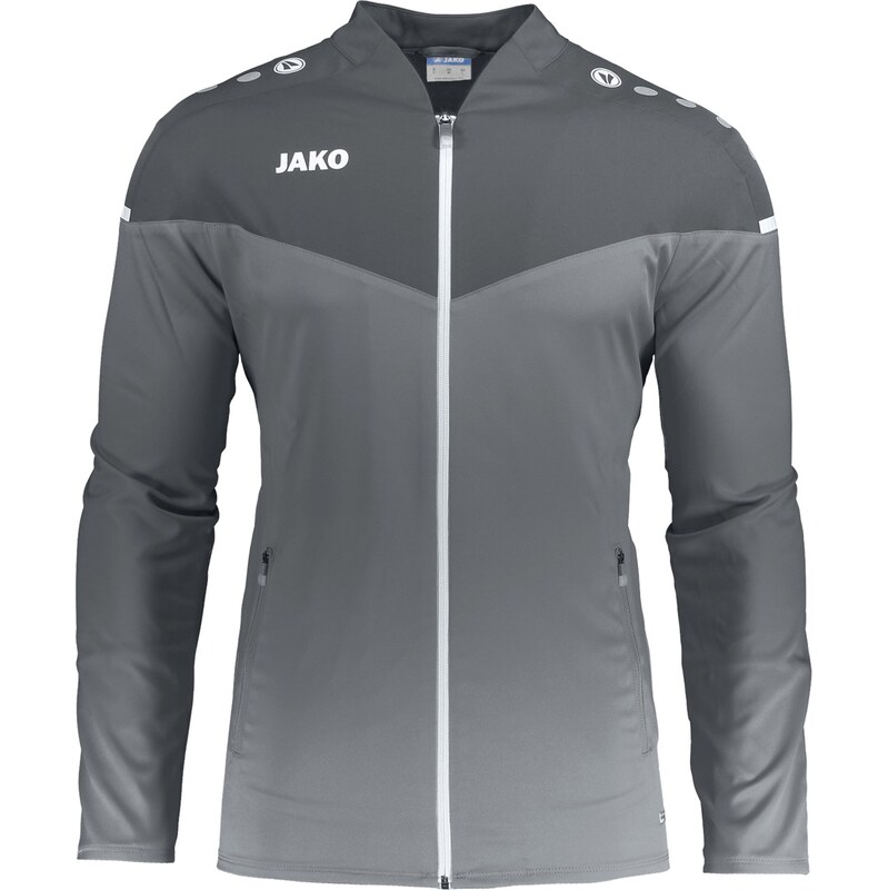 JAKO Sportovní bunda šedá / tmavě šedá / bílá
