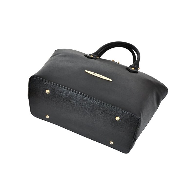 Kožená kufříková kabelka Pierre Cardine FRZ 1350 šedá