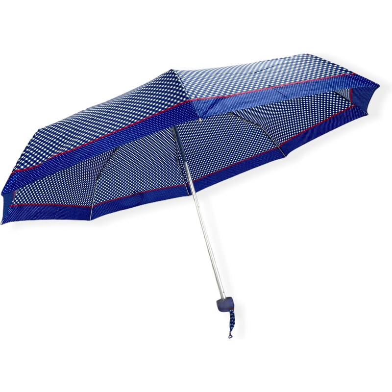 Real Star Umbrella Mini skládací deštník s kostičkami modrá 4753