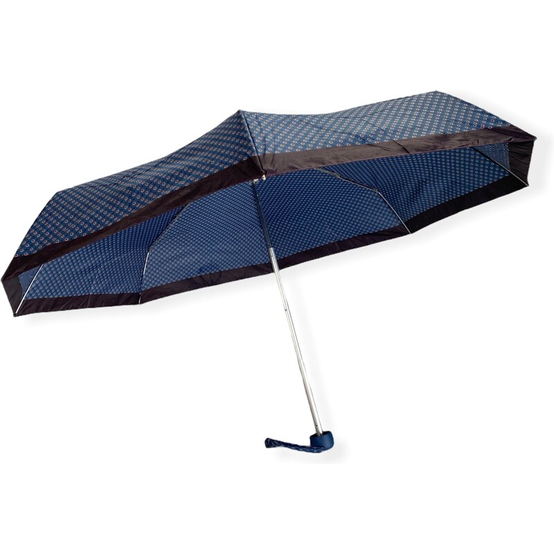 Real Star Umbrella Mini skládací deštník s puntíky modrá 4699