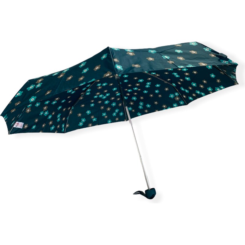 Real Star Umbrella Mini skládací deštník s květinami modrá 9206