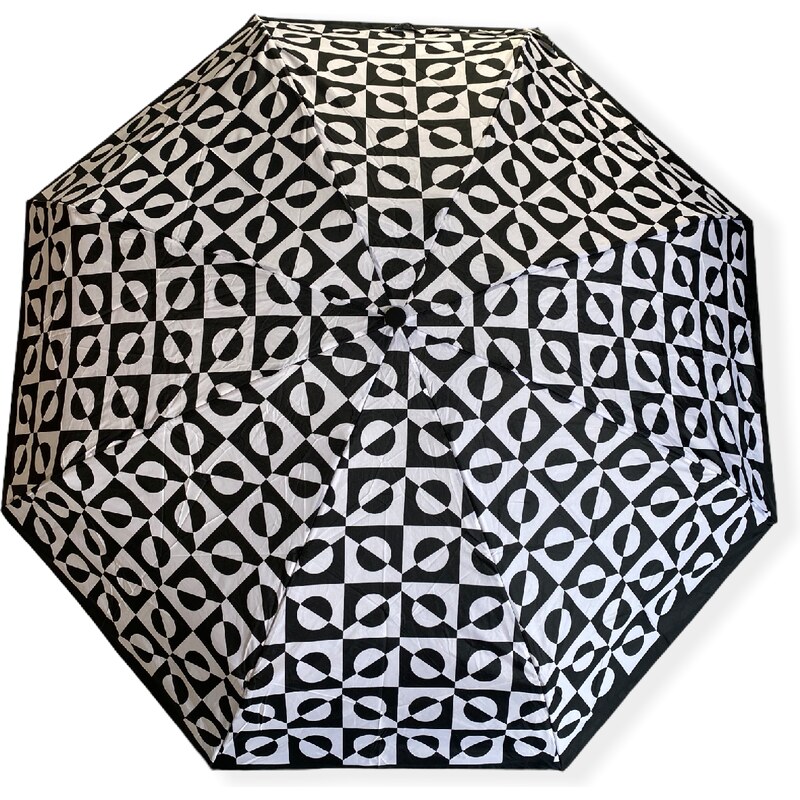 Real Star Umbrella Mini skládací deštník se vzorem černá 9244
