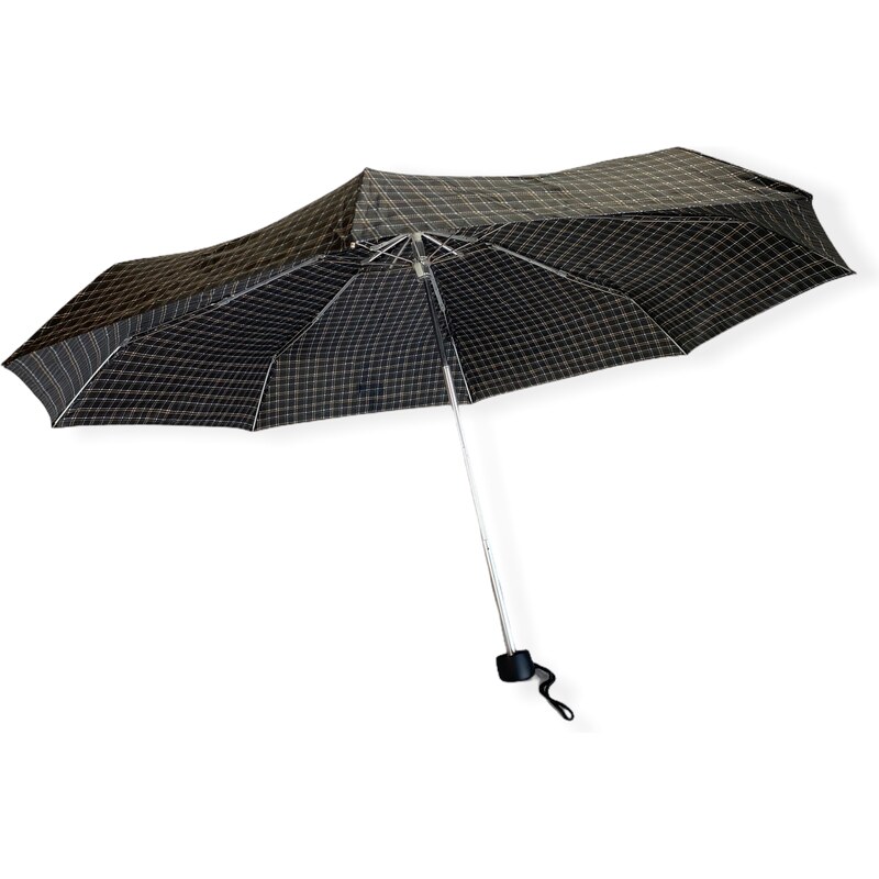 Real Star Umbrella Mini skládací deštník s kostičkami černá 9215