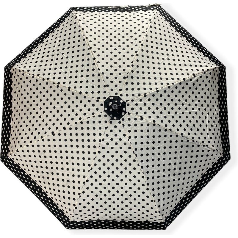 Real Star Umbrella Mini skládací deštník s puntíky bílá 9231