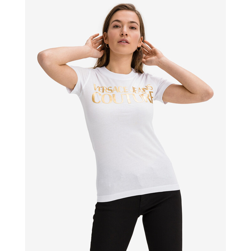 Versace Jeans Couture bílé dámské tričko - GLAMI.cz