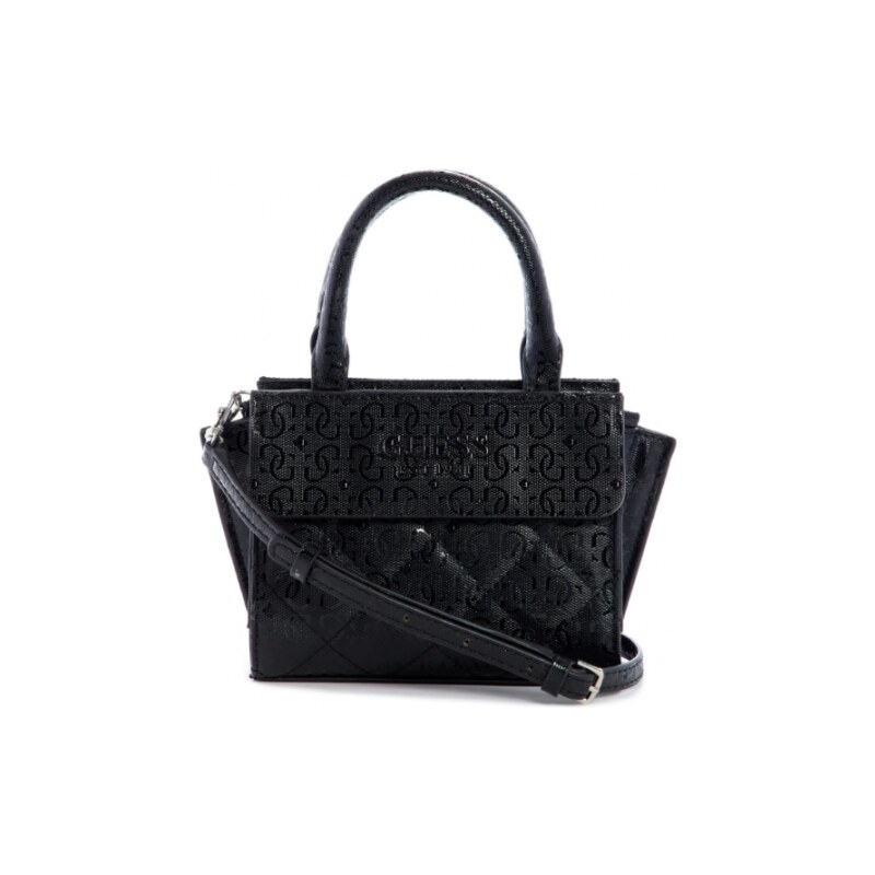 GUESS kabelka Queenie Quilted Mini Satchel ern ern GLAMI.cz