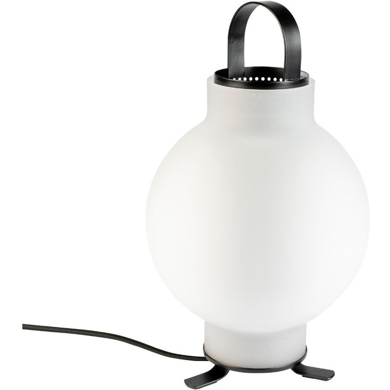 Bílá skleněná stolní lampa ZUIVER NOMAD