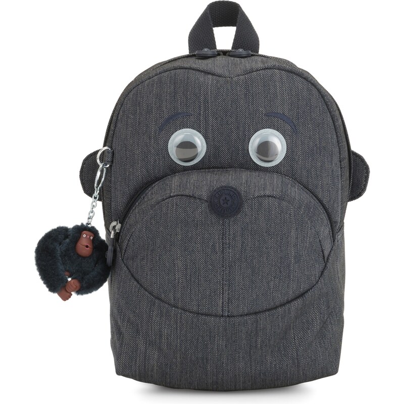KIPLING Batoh Back To School Faster šedý melír / černá