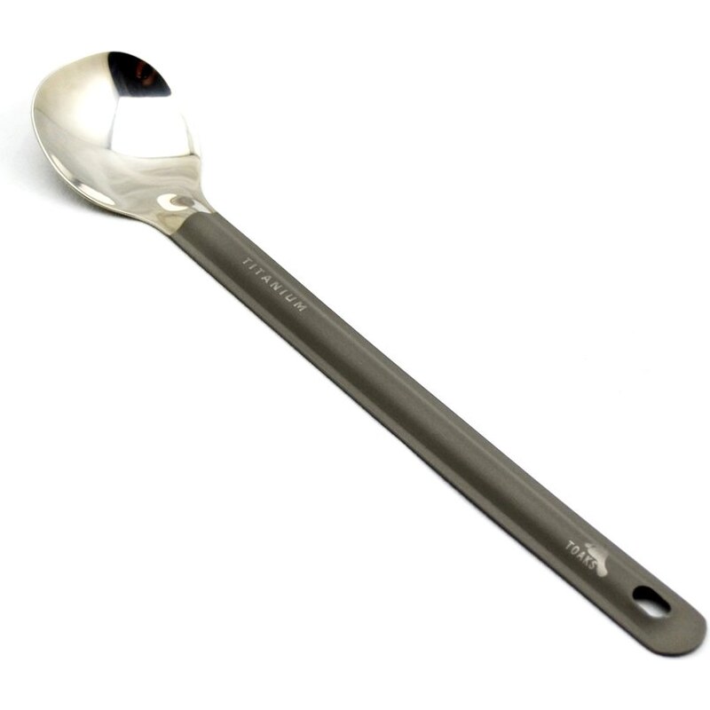 TOAKS Titanium Long Handle Spoon With Polished Bowl