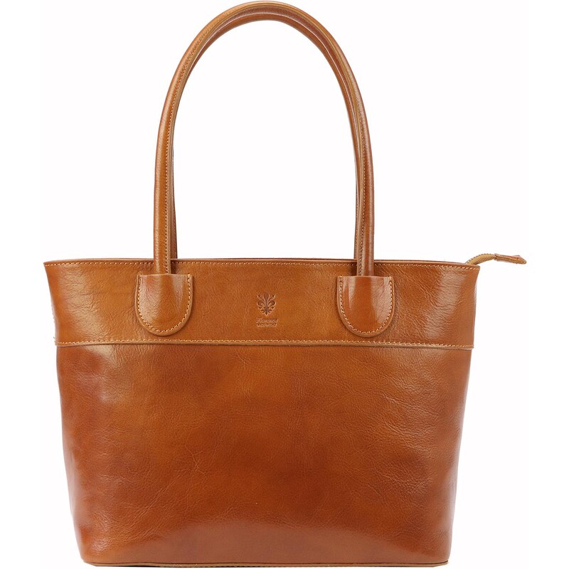 Kožená kabelka přes rameno Florence 12 camel 62759666