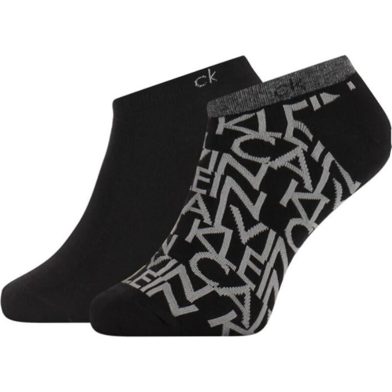 Calvin Klein pánké černé ponožky 2 pack