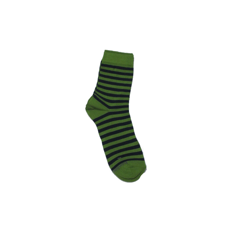 Trepon Bambusové klasické dětské i dámské ponožky- zelený proužek