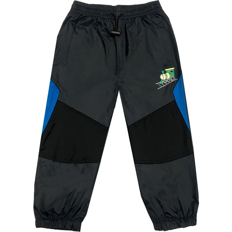 86-Dětské šusťákové kalhoty KUGO - černá barva