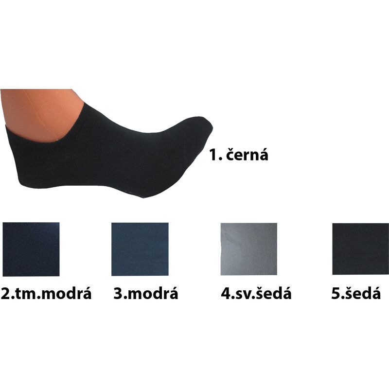 Pánské kotníčkové ponožky Aura.Via