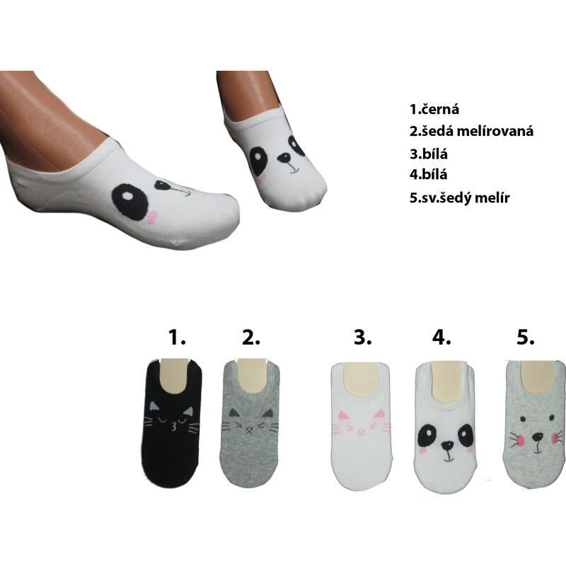 Dámské ponožky ťapky Aura.via 61139863
