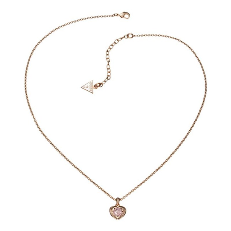 Guess Crystals of Love Mini Heart Pendant Necklace