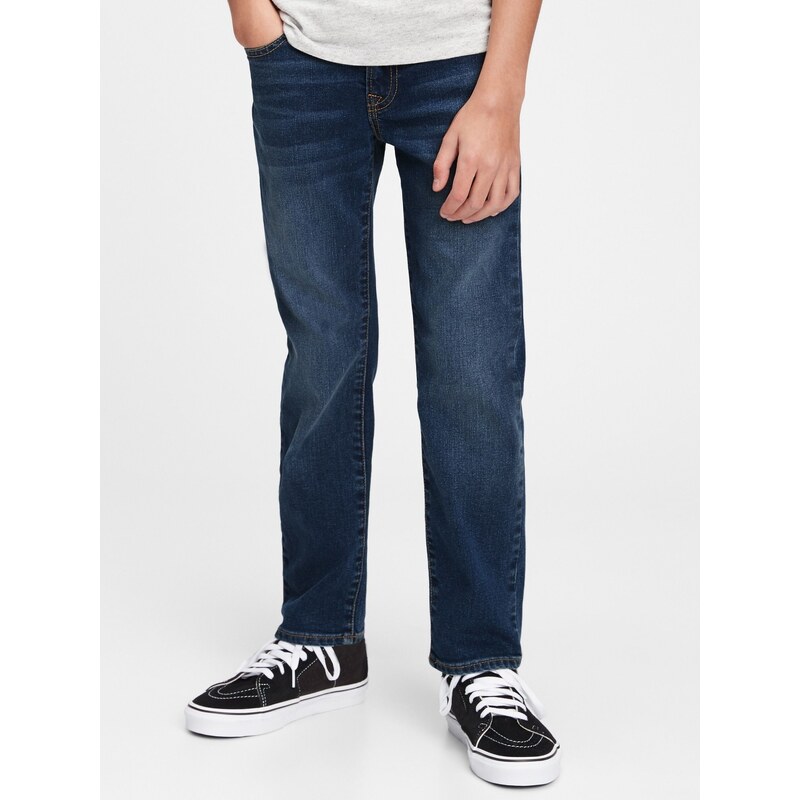 GAP Dětské džíny straight jeans with Washwell - Kluci