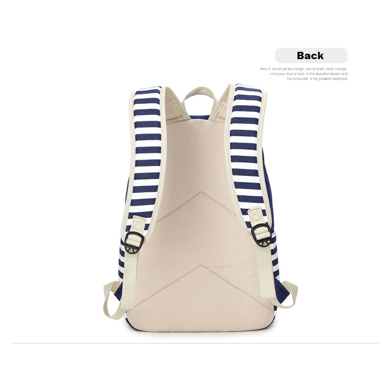 TopBags Canvas Batoh Canvas TopBags Stripe Černý 21 l