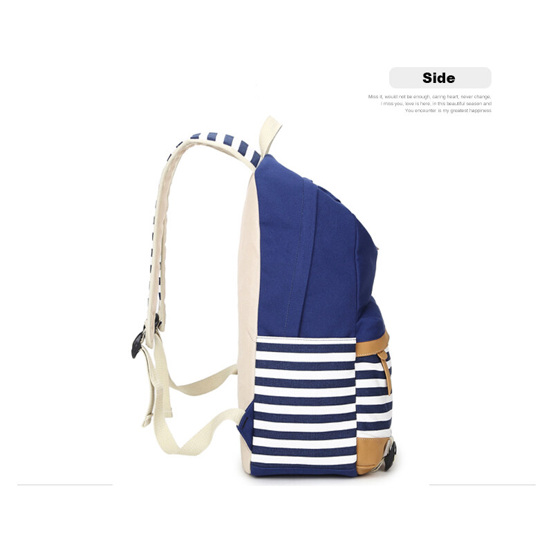 TopBags Canvas Batoh Canvas TopBags Stripe Černý 21 l