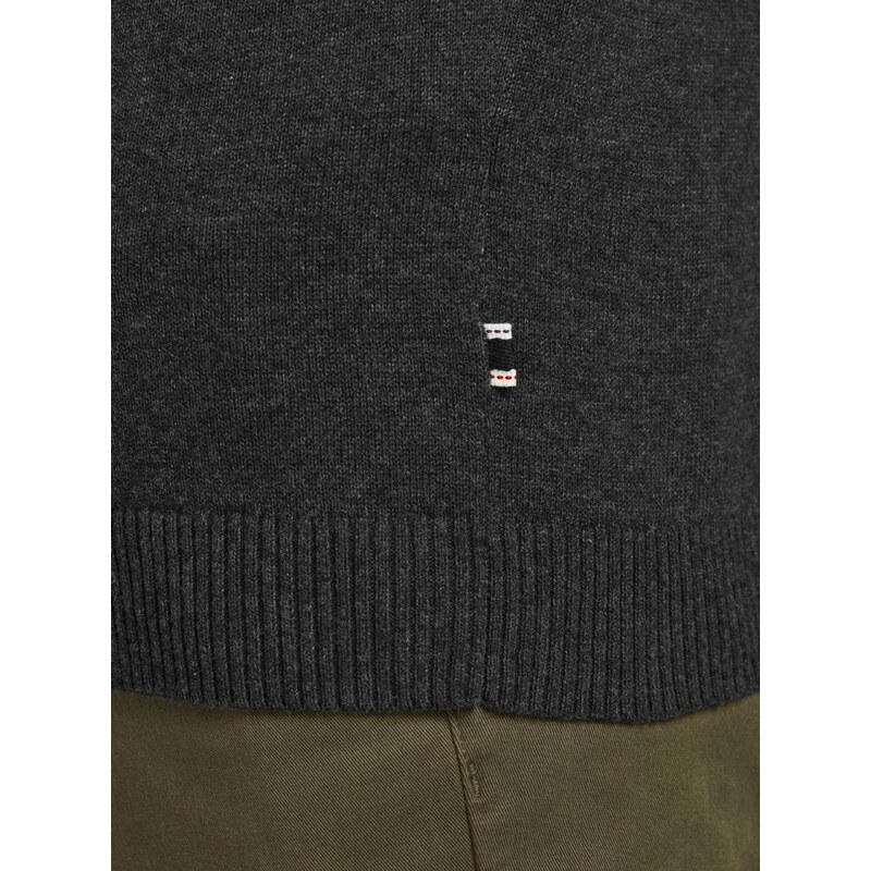 Tmavě šedý basic svetr Jack & Jones Basic - Pánské