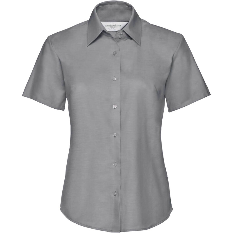 Russell Collection Dámská košile s krátkým rukávem Russell Collection (R-933F-0) Stříbrná XS