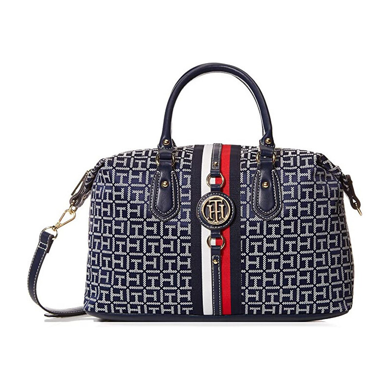 Tommy Hilfiger Kabelka Handbag Jaden Satchel Navy White 62586769
