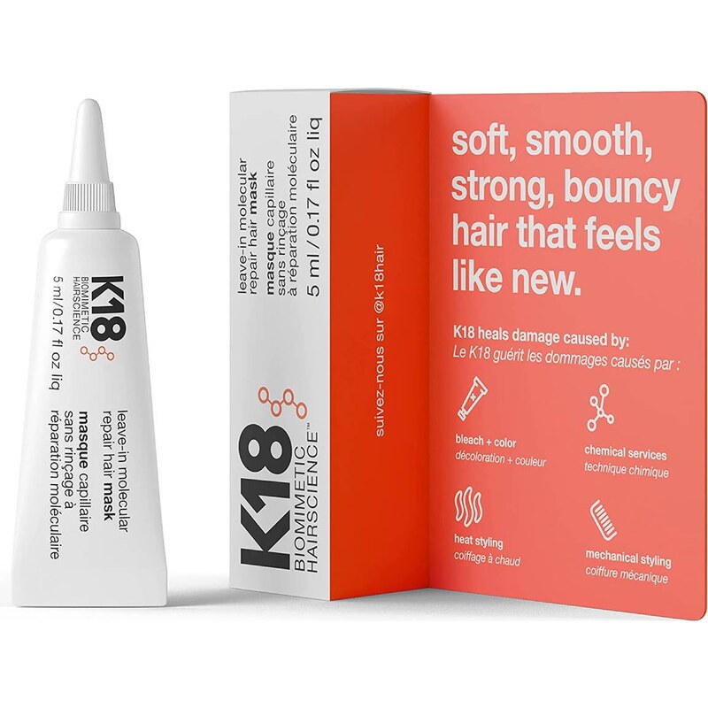 K18 Hair Molecular Repair Leave-in Mask - maska na vlasy 5 ml