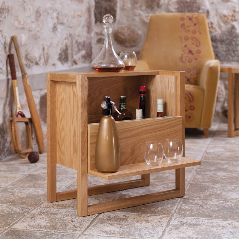 Dubový barový stolek Woodman NewEst 59 x 30 cm