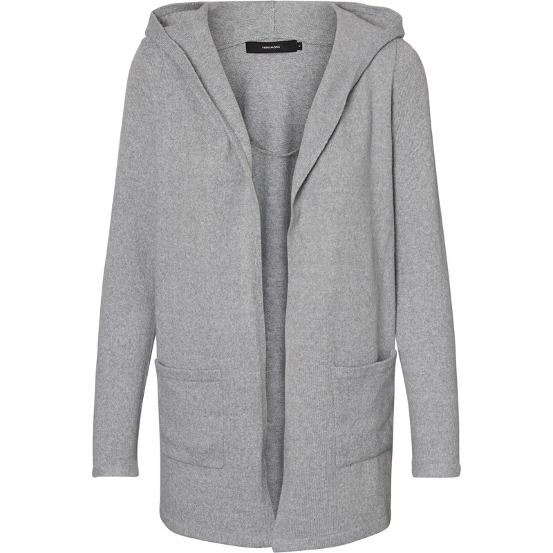 VERO MODA Kardigan 'Doffy' šedý melír