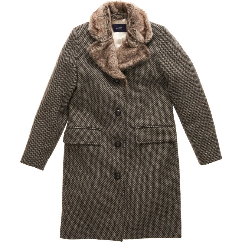 Gant Wool Fur Coat