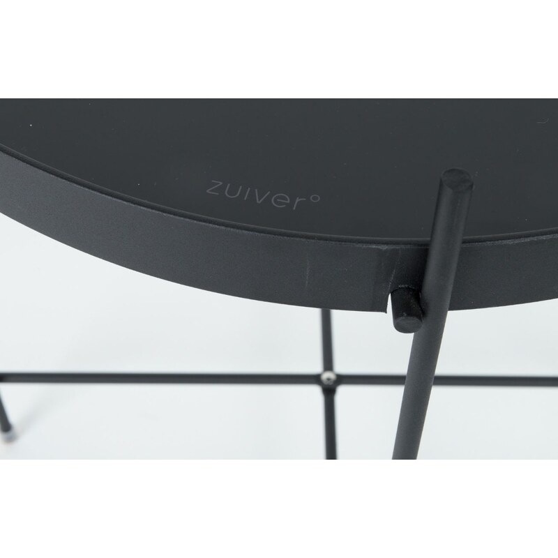 Černý skleněný konferenční stolek ZUIVER CUPID 62,5 cm